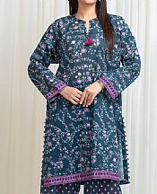 Edenrobe Navy Blue Lawn Suit (2 Pcs)- Pakistani Lawn Dress