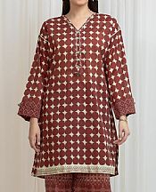 Edenrobe Brown Lawn Suit (2 Pcs)- Pakistani Lawn Dress