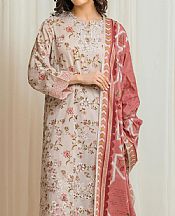 Edenrobe Oyster Pink Lawn Suit- Pakistani Designer Lawn Suits