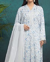Edenrobe Off White Raw Silk Suit- Pakistani Chiffon Dress
