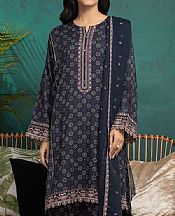 Edenrobe Black Raw Silk Suit- Pakistani Designer Chiffon Suit
