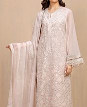 Edenrobe Oyster Pink Chiffon Suit- Pakistani Designer Chiffon Suit