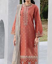 Edenrobe Coral Jacquard Suit- Pakistani Designer Chiffon Suit
