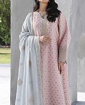 Edenrobe Light Pink Jacquard Suit- Pakistani Designer Chiffon Suit