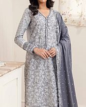 Edenrobe Grey Cambric Suit- Pakistani Lawn Dress