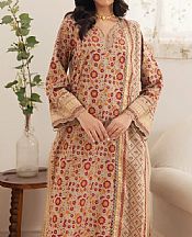 Edenrobe Beige Cambric Suit- Pakistani Lawn Dress