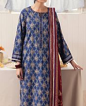 Edenrobe Blue Cambric Suit- Pakistani Designer Lawn Suits