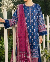 Edenrobe Blue Cambric Suit- Pakistani Lawn Dress