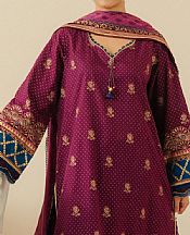 Edenrobe Raspberry Cambric Suit- Pakistani Lawn Dress