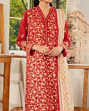 Edenrobe Scarlet Cambric Suit- Pakistani Lawn Dress