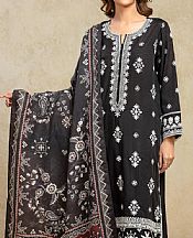 Edenrobe Black Khaddar Suit- Pakistani Winter Clothing