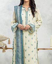 Edenrobe Cream Lawn Suit- Pakistani Lawn Dress