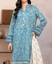 Edenrobe Moonstone Blue Lawn Suit- Pakistani Lawn Dress