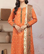Edenrobe Sunrise Orange Lawn Suit- Pakistani Designer Lawn Suits