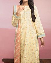 Edenrobe Yellow Lawn Suit- Pakistani Designer Lawn Suits