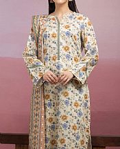 Edenrobe Off White Lawn Suit- Pakistani Lawn Dress