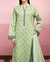 Edenrobe Green Lawn Suit- Pakistani Designer Lawn Suits