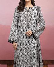 Edenrobe Off White/Black Lawn Suit- Pakistani Lawn Dress