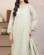Edenrobe Off White/Grey Lawn Suit- Pakistani Lawn Dress