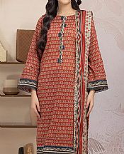 Edenrobe Sanguine Brown Lawn Suit- Pakistani Lawn Dress