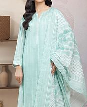Edenrobe Summer Green Lawn Suit- Pakistani Designer Lawn Suits