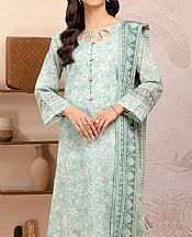 Edenrobe Summer Green Lawn Suit- Pakistani Designer Lawn Suits