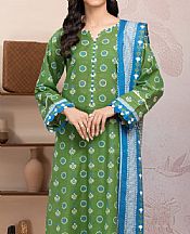 Edenrobe Green Lawn Suit- Pakistani Lawn Dress
