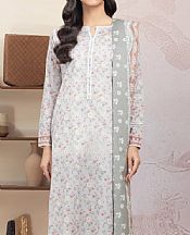 Edenrobe Light Grey Lawn Suit- Pakistani Designer Lawn Suits
