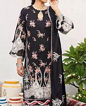 Elaf Black Khaddar Suit- Pakistani Winter Dress