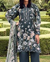 Elaf Dark Grey Lawn Suit- Pakistani Lawn Dress