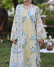 Elaf Cream Lawn Suit- Pakistani Lawn Dress