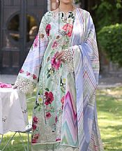 Elaf Green Spring Rain Lawn Suit- Pakistani Lawn Dress
