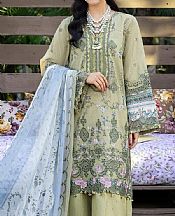 Elaf Thistle Green Lawn Suit- Pakistani Designer Lawn Suits