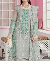 Grey Organza Suit- Pakistani Chiffon Dress