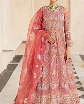 Elaf Tea Rose Organza Suit- Pakistani Designer Chiffon Suit