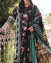Elaf Black Lawn Suit- Pakistani Designer Lawn Suits