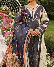 Elaf Oxford Blue Lawn Suit- Pakistani Designer Lawn Suits