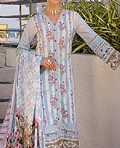 Elaf Baby Blue Lawn Suit- Pakistani Designer Lawn Suits