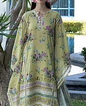 Elaf Green Lawn Suit- Pakistani Designer Lawn Suits