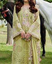 Elaf Apple Green Lawn Suit- Pakistani Designer Lawn Suits