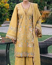 Elaf Sand Gold Karandi Suit- Pakistani Winter Clothing