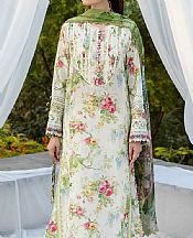 Elaf Off White Lawn Suit- Pakistani Lawn Dress