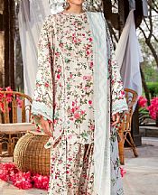 Elaf Off White Lawn Suit- Pakistani Designer Lawn Suits