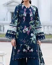 Navy Blue Lawn Suit