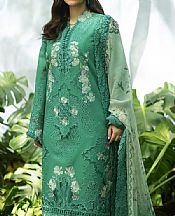 Elaf Green Lawn Suit- Pakistani Lawn Dress