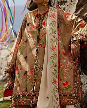 Elan Brown Lawn Suit- Pakistani Lawn Dress