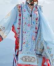Elan Powder Blue Lawn Suit- Pakistani Designer Lawn Suits