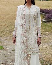 Elan Off-white Lawn Suit- Pakistani Designer Lawn Suits