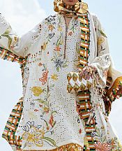 Elan Off-white Lawn Suit- Pakistani Lawn Dress