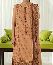 Ellena Peach Lawn Suit- Pakistani Designer Lawn Suits